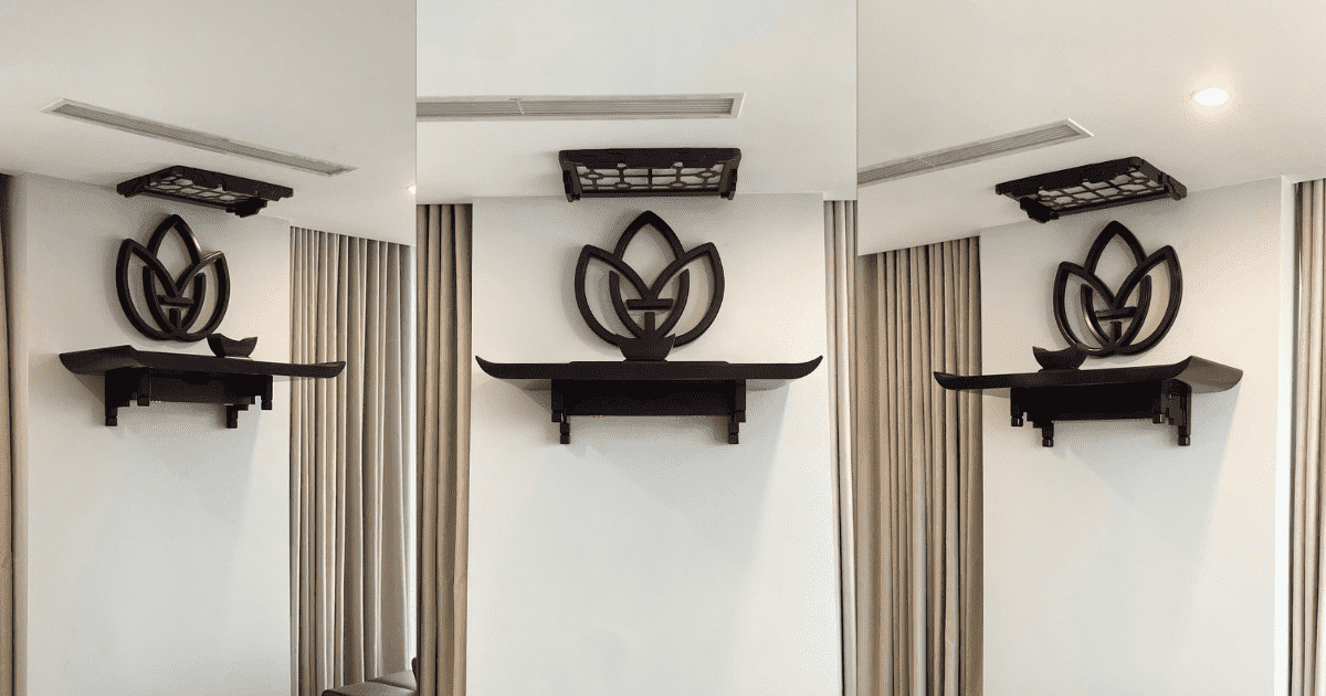 Chiều Cao Bàn Thờ Treo Tường Khi Đo Khoảng Cách Giữa Bàn Thờ Và Mặt Đất