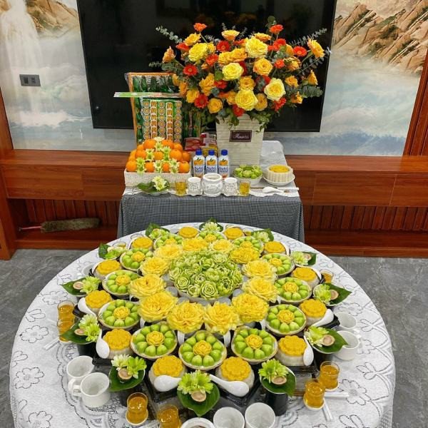 Vị trí đặt mâm cúng lễ thôi nôi bé trai cần sạch sẽ, trang trọng