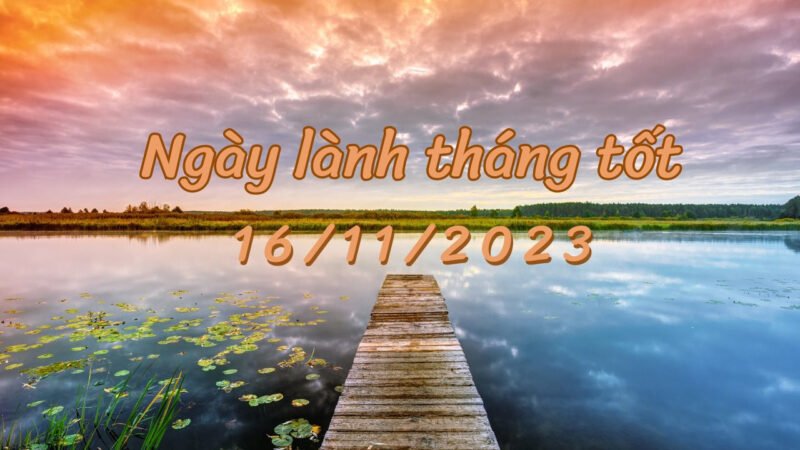 Xem ngày lành tháng tốt