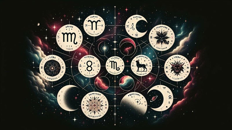 Hình ảnh một cô gái trẻ đang suy tư đọc tử vi cung hoàng đạo, thể hiện sự tò mò về vận mệnh