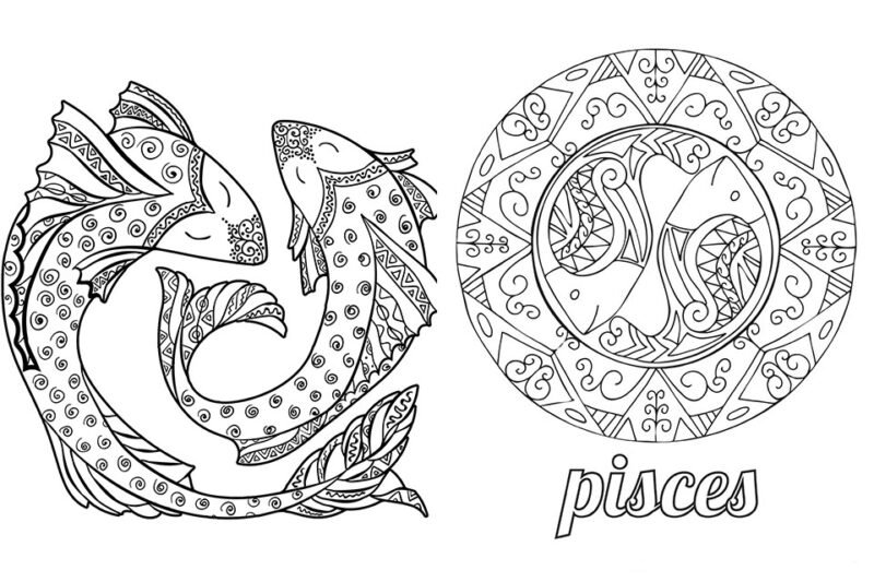 Tải tranh tô màu anime 12 cung hoàng đạo