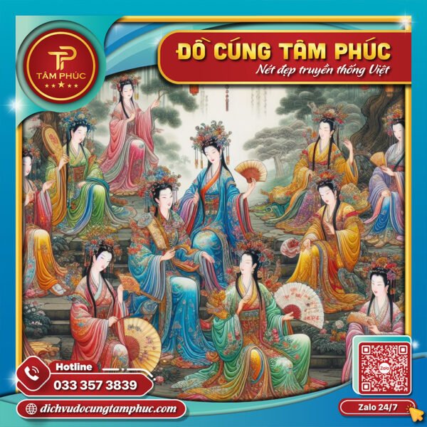 12 Bà Mụ được tôn kính trong lễ cúng đầy tháng