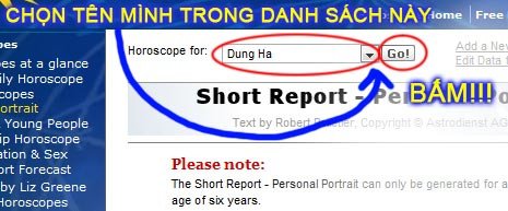 Chọn hồ sơ cá nhân để xem diễn giải về Venus cung hoàng đạo và các yếu tố khác.