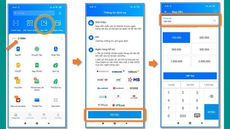 Xác nhận giao dịch rút tiền từ sim điện thoại về ví ZaloPay thành công