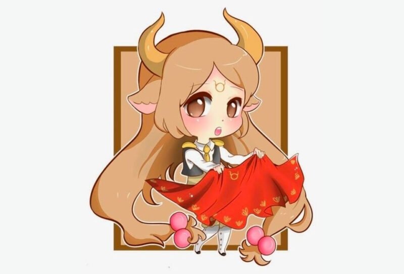 Kim Ngưu anime chibi đáng yêu và bền bỉ