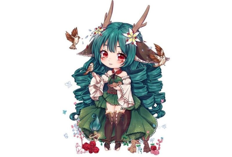 Kim Ngưu anime chibi phong cách Nhật Bản