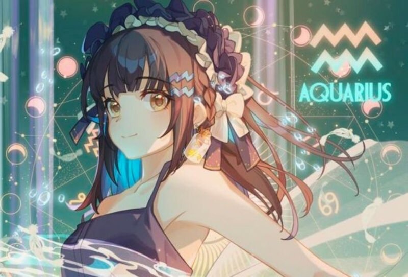12 cung hoàng đạo anime art Bảo Bình độc lập