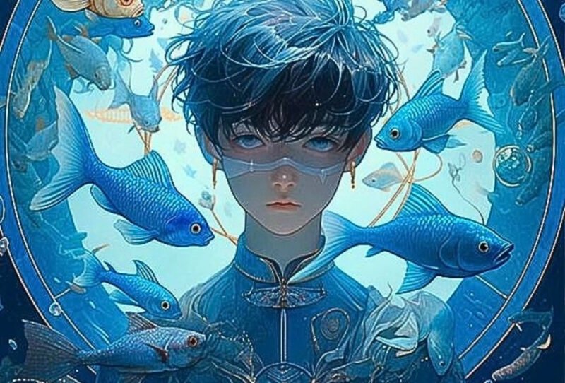 Hình ảnh cung hoàng đạo anime art Song Ngư đồng cảm