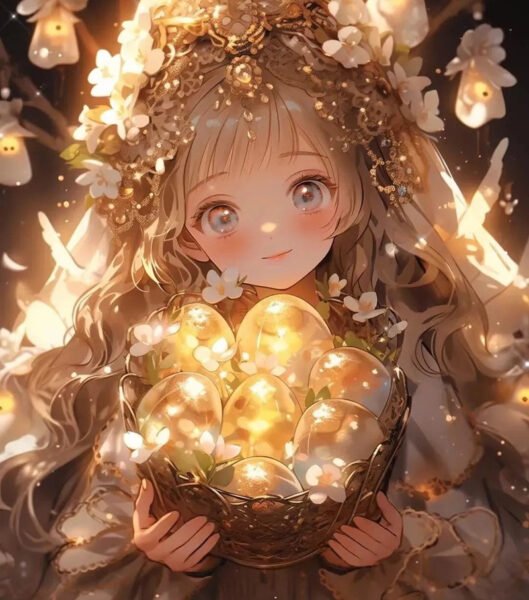 Nhân vật anime cung Song Tử với phong thái tươi vui, tràn đầy năng lượng
