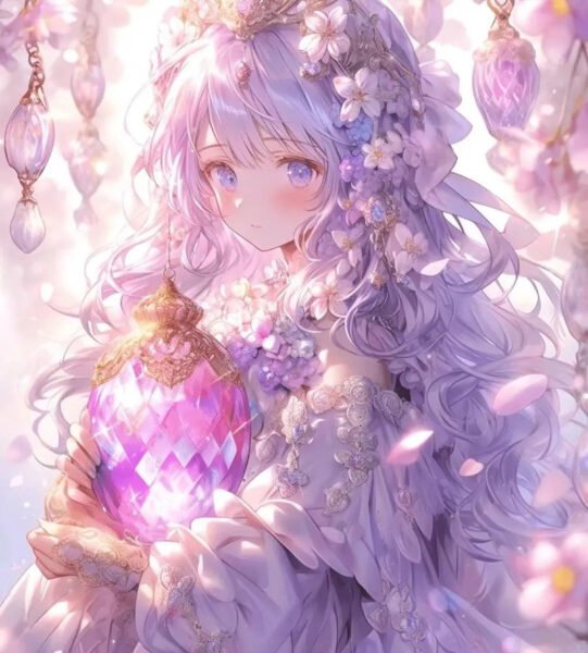 Nữ anime cung Xử Nữ với vẻ đẹp thanh lịch, tinh tế và đôi mắt thông minh