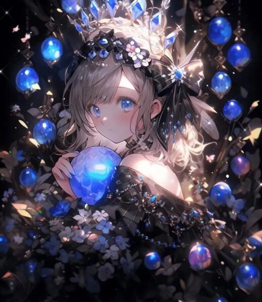 Nữ anime cung Nhân Mã với phong cách phóng khoáng, tự do và nụ cười rạng rỡ