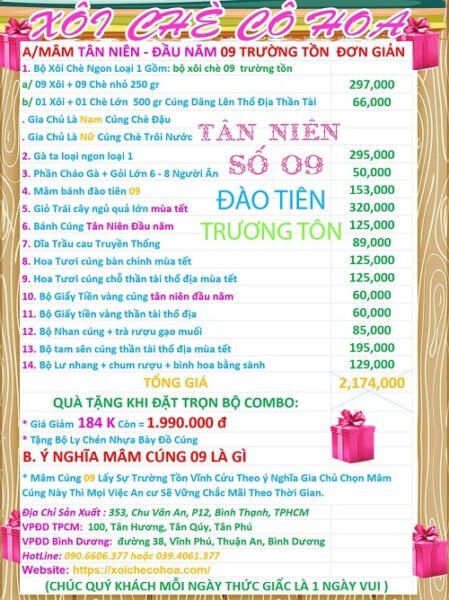 Mâm cúng đầu năm với các món lễ vật đầy đủ, tượng trưng cho sự thịnh vượng