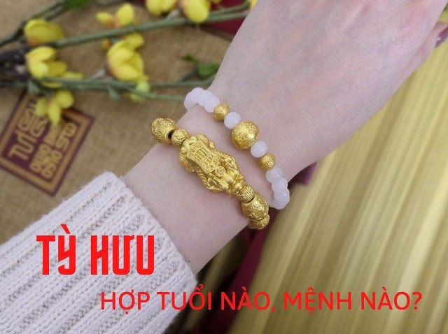 Vòng tay đeo đính vật Tỳ Hưu