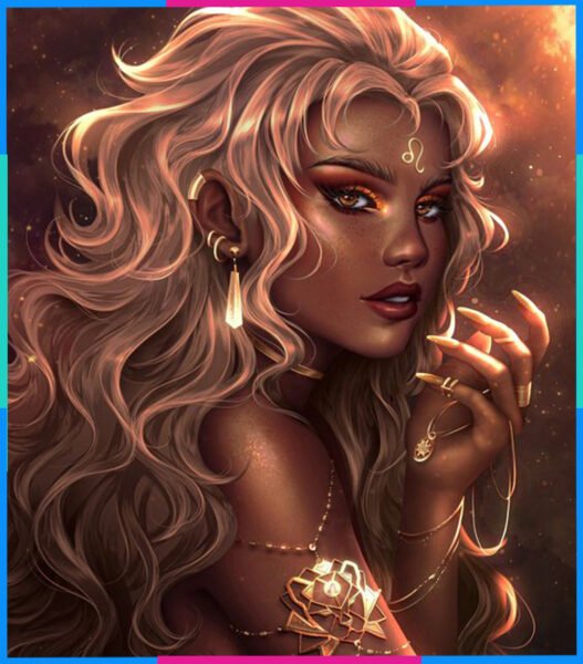 Hình ảnh biểu tượng cung Sư Tử mạnh mẽ và ngầu