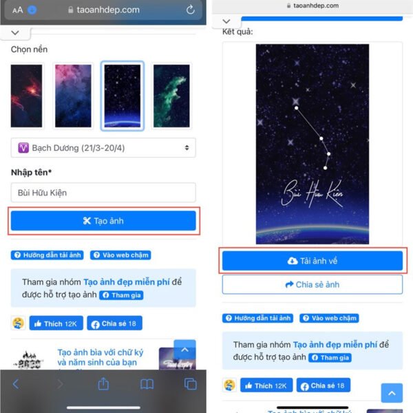 Mẫu hình nền 12 cung hoàng đạo hoàn chỉnh mang đậm dấu ấn cá nhân
