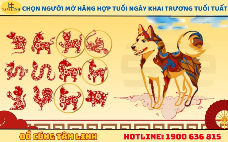 Chọn người mở hàng hợp tuổi ngày khai trương tuổi Tuất