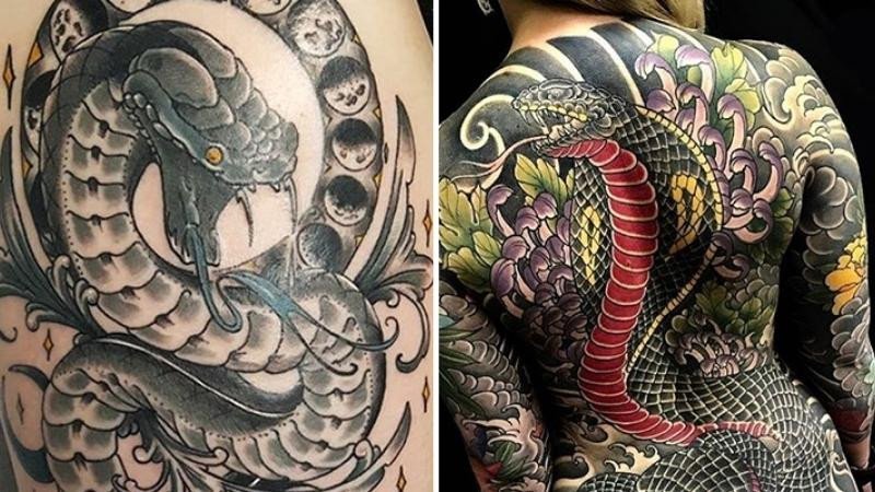 Hình xăm rắn hóa rồng nhắc nhở con người kiên trì