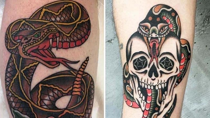 Hình xăm rắn mặt quỷ giúp tránh khỏi cám dỗ
