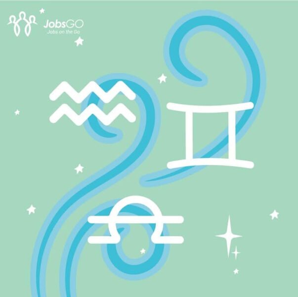 Hình ảnh đại diện cho nhóm cung hoàng đạo Khí với các yếu tố như mây, gió, bầu trời, thể hiện sự linh hoạt và trí tuệ.