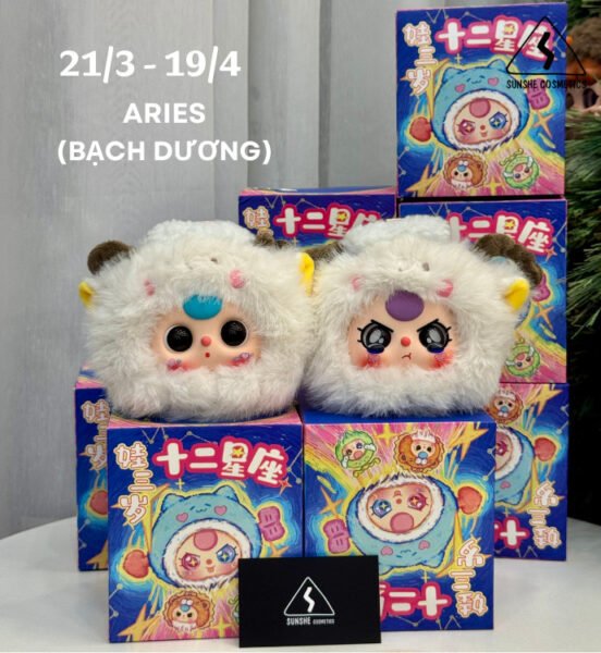 Mẫu vẽ Baby Three cung Bạch Dương đầy năng lượng