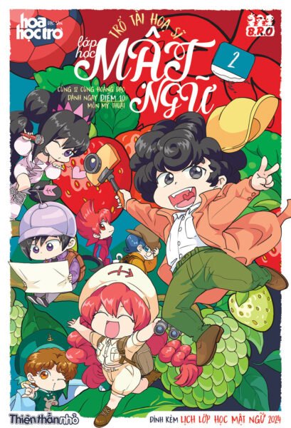 Bìa sách tranh tô màu Lớp Học Mật Ngữ: Trổ tài họa sĩ Vol.2 đầy màu sắc, kích thích sáng tạo