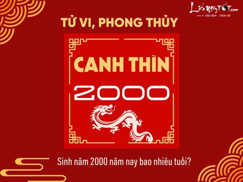 Người sinh năm 2000 Canh Thìn và cách tính tuổi theo âm dương