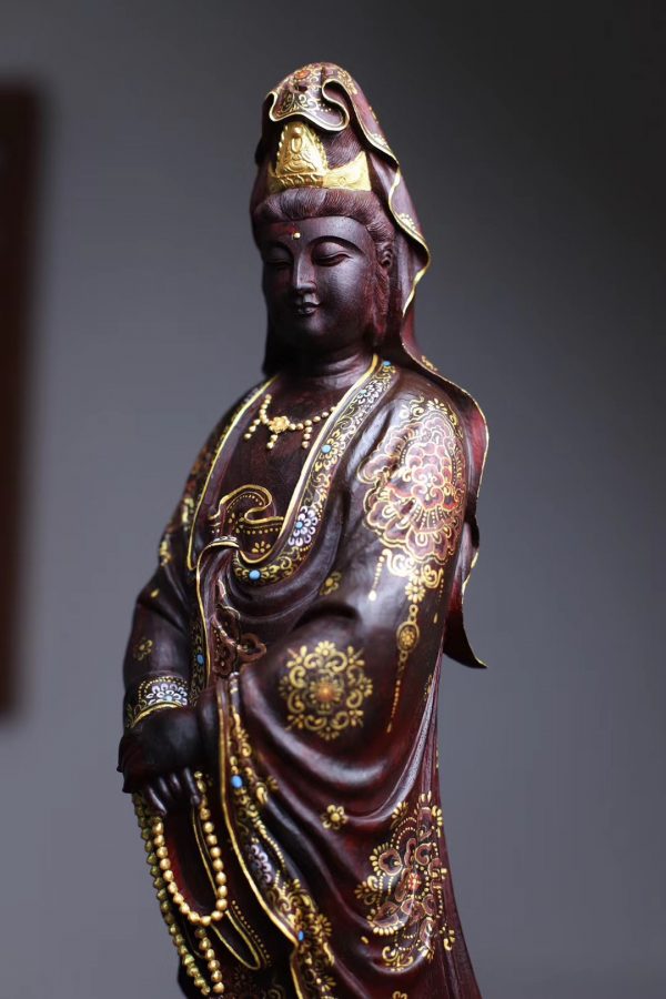 Tượng Phật Quan Âm Gỗ Tử Đàn