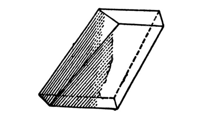 Hình chữ nhật với chiều dài và chiều rộng được ghi rõ