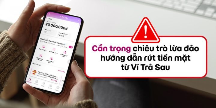 Hình ảnh cảnh báo lừa đảo liên quan đến việc rút tiền từ Ví Trả Sau MoMo, nhấn mạnh sự nguy hiểm khi truy cập đường link lạ.
