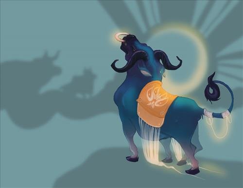 Tử vi trọn đời tuổi Tân Sửu 1961 nam mạng với hình ảnh chú trâu vàng