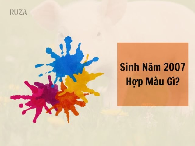 Màu sắc tương sinh, tương hợp cho tuổi Đinh Hợi 2007