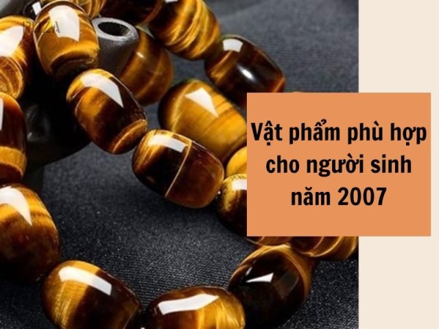 Các vật phẩm phong thủy phù hợp với tuổi Đinh Hợi 2007