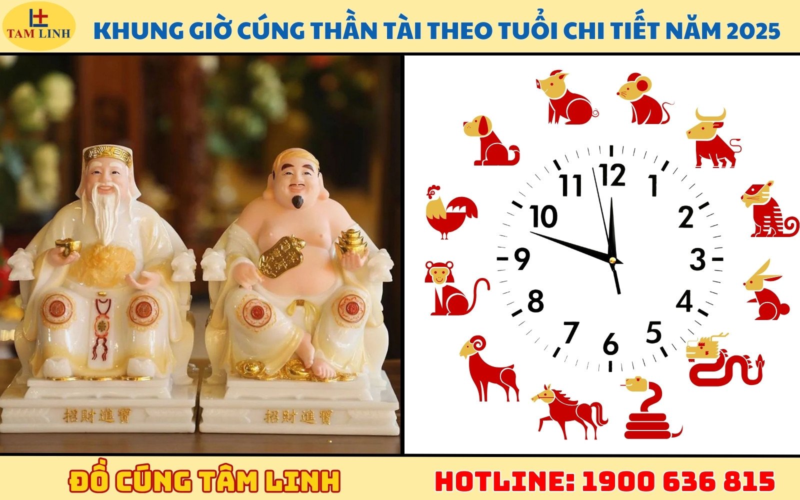 Khung giờ cúng Thần Tài theo tuổi