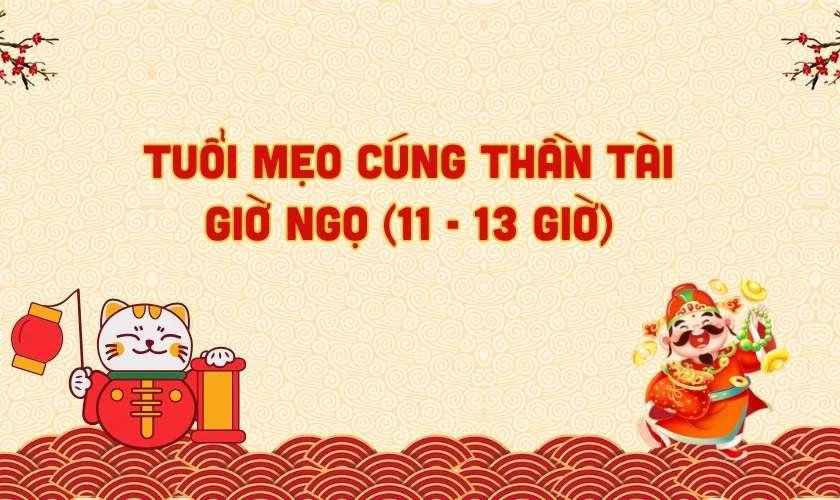 Tuổi Mão cúng Thần Tài giờ nào tốt để an lành