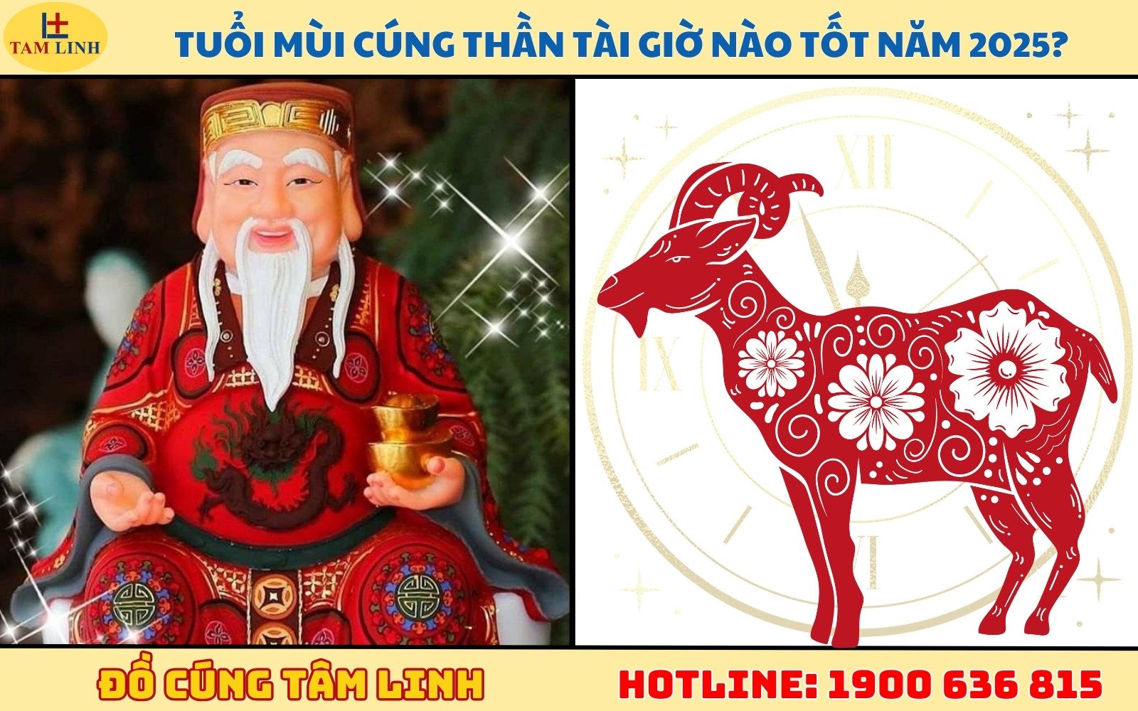 Tuổi Mùi cúng Vía Thần Tài giờ nào tốt