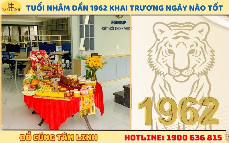 Tuổi Nhâm Dần 1962 xem ngày tốt khai trương