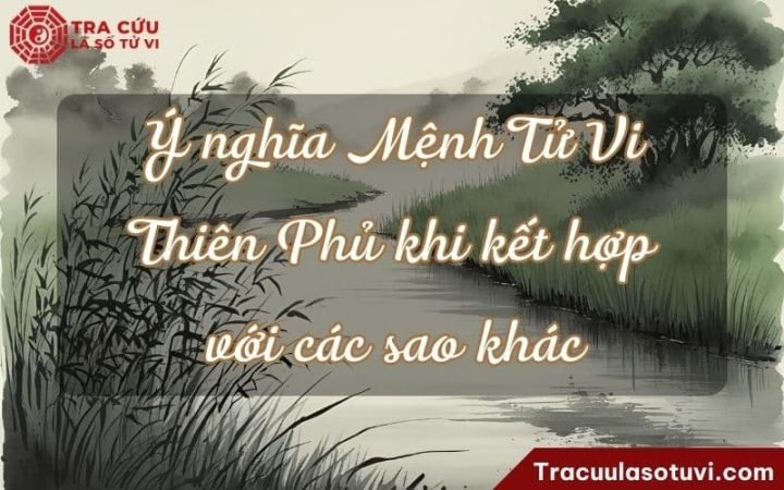 Nữ mệnh Tử Vi Thiên Phủ kết hợp với các sao