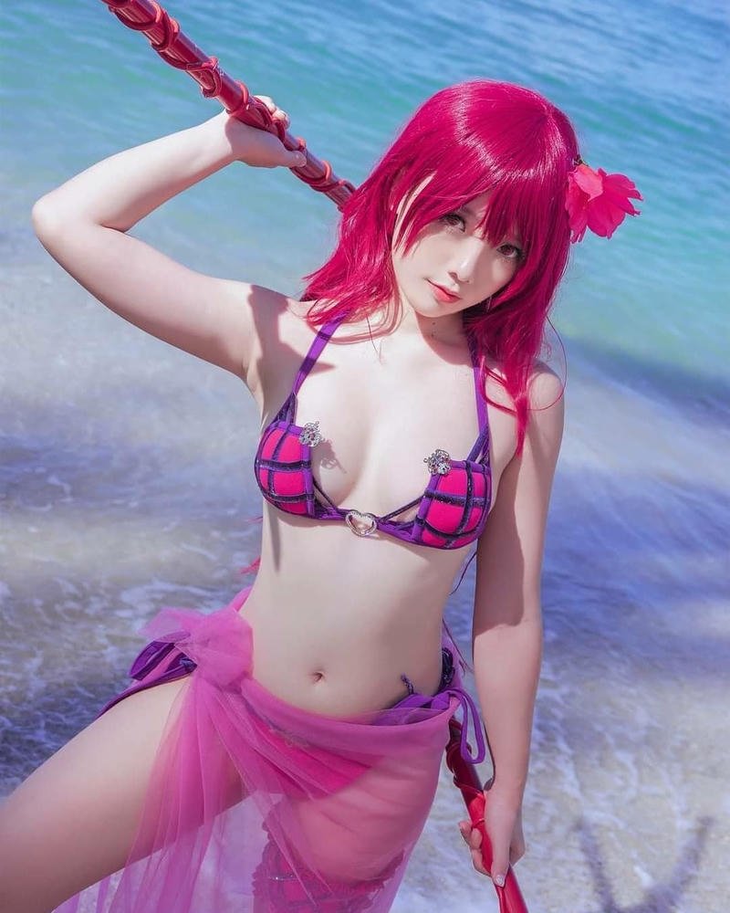 Ảnh gái xinh cosplay mặc bikini full hd không che