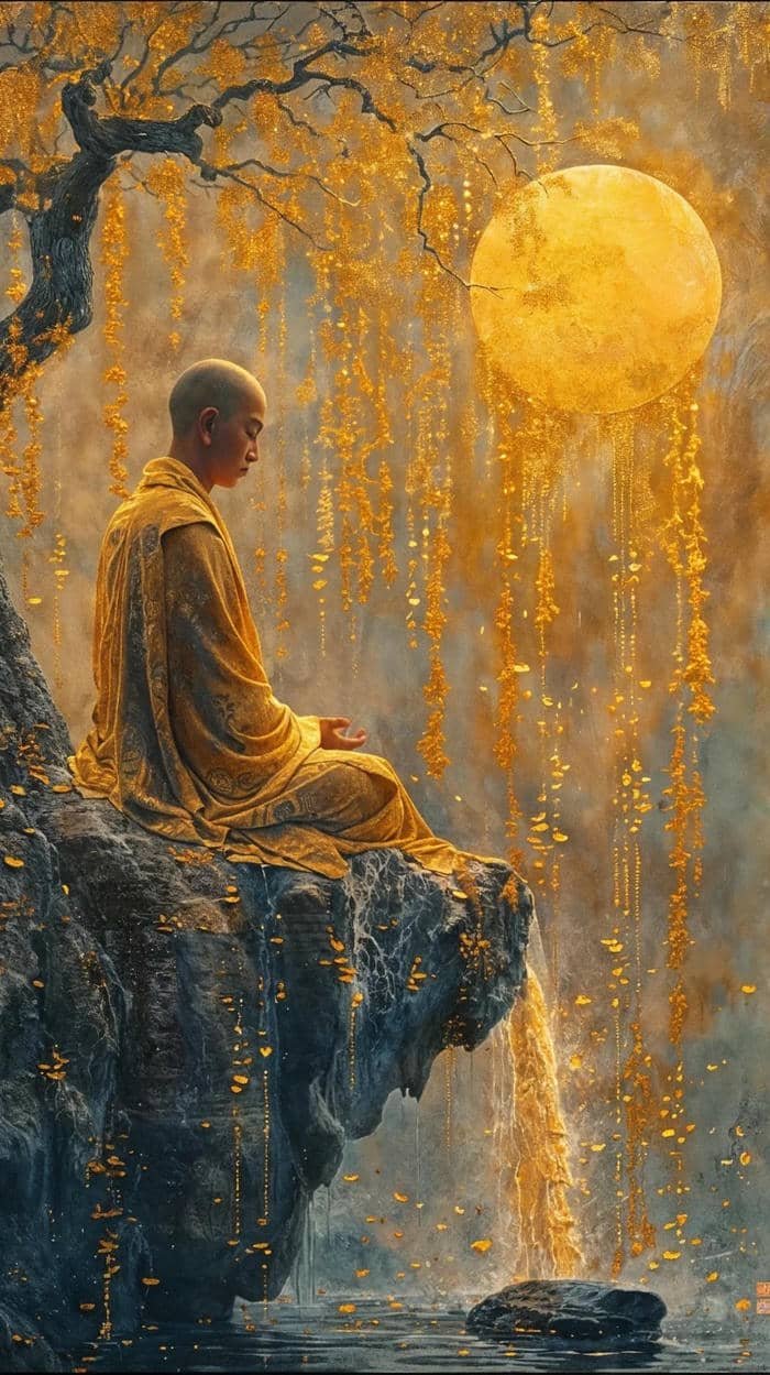 ảnh Phật giáo hòa cùng thiên nhiên