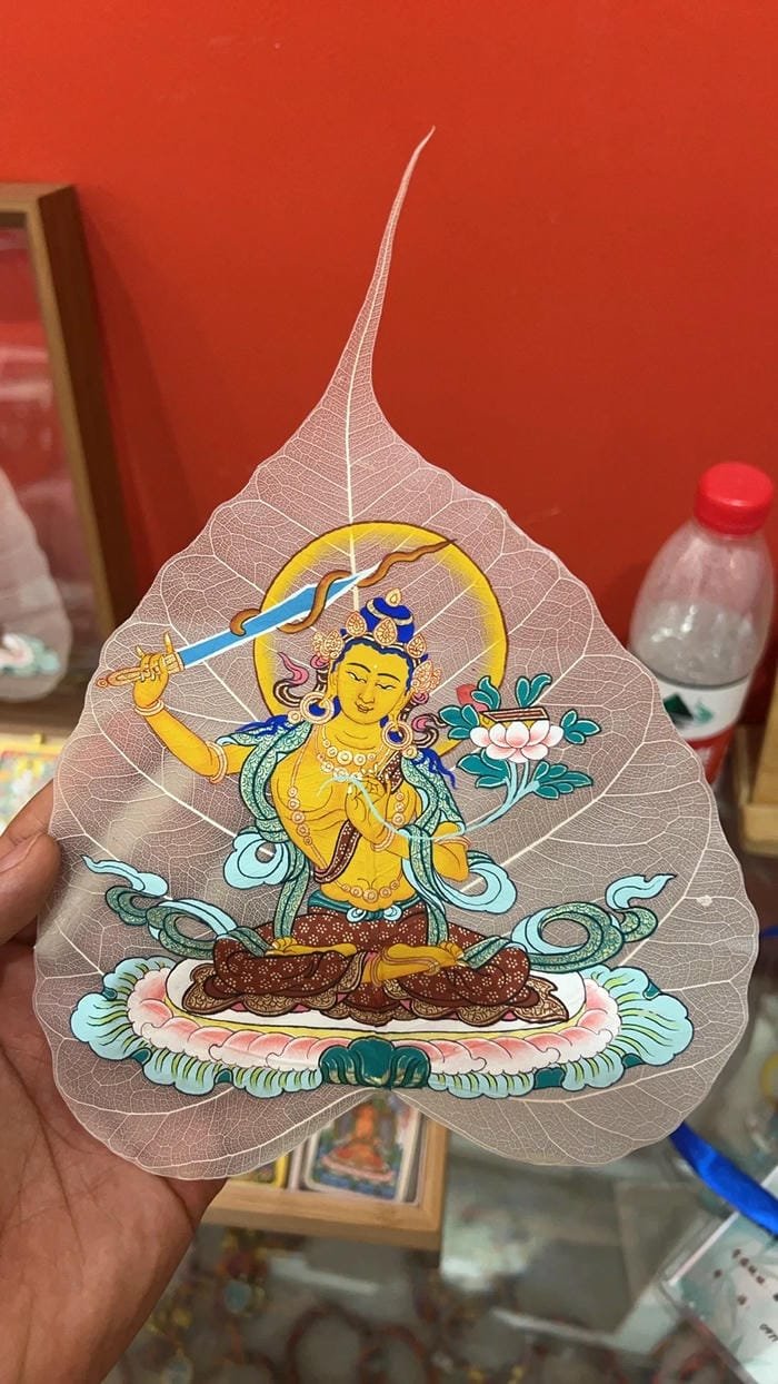 ảnh Phật lá bồ đề thiền định