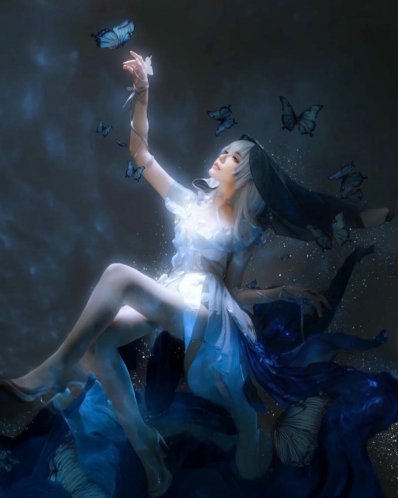 ảnh gái xinh cosplay phong cách nhẹ nhàng