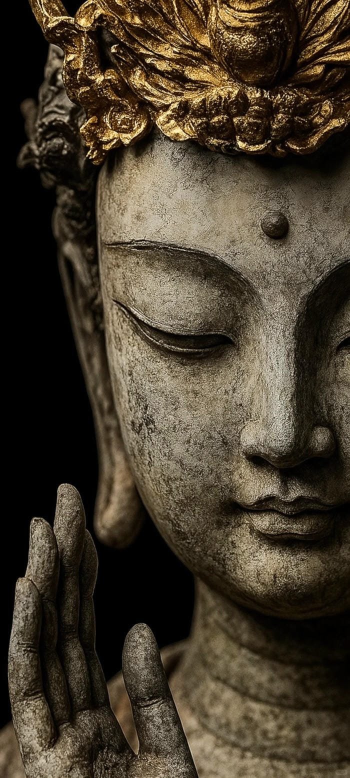 ảnh tượng Phật đá trên núi