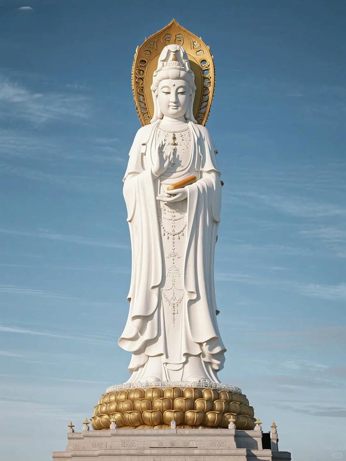 ảnh tượng Quan Âm ngoài trời