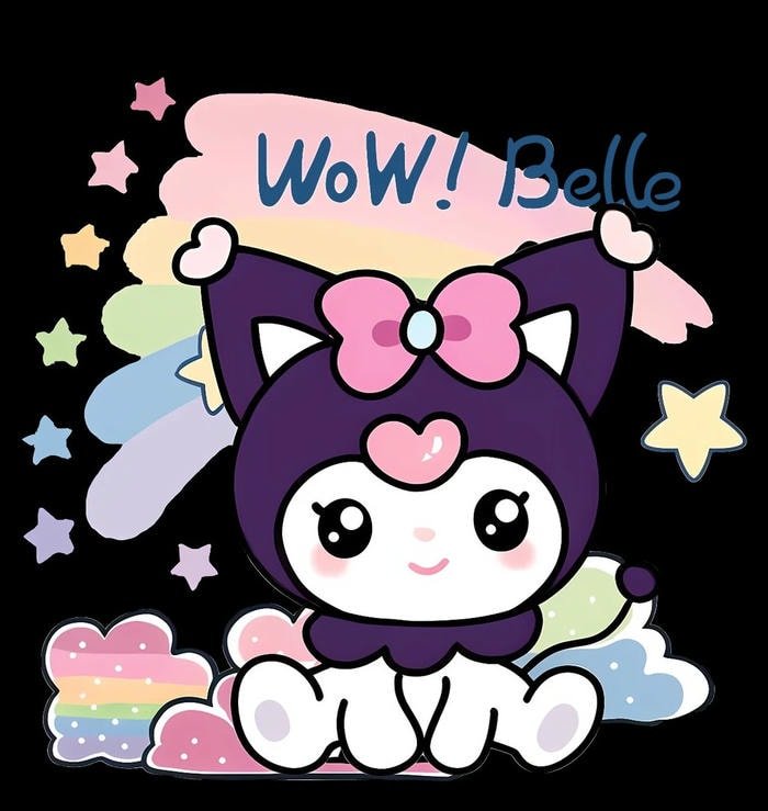bộ sticker Kuromi