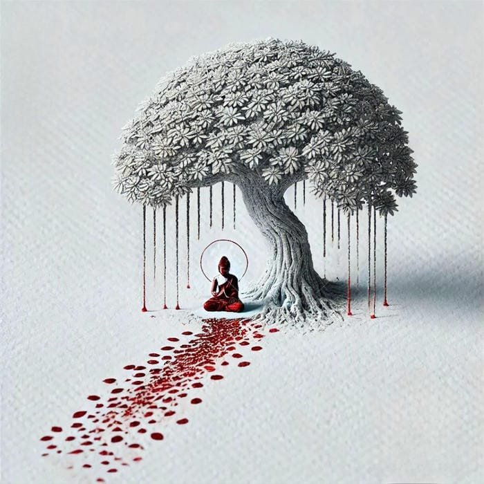 hình Phật lá bồ đề đẹp