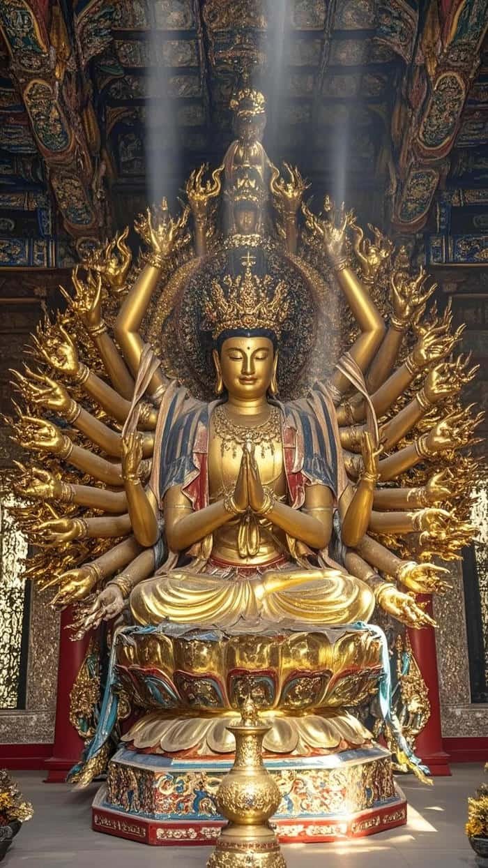hình Phật nghìn tay cổ kính