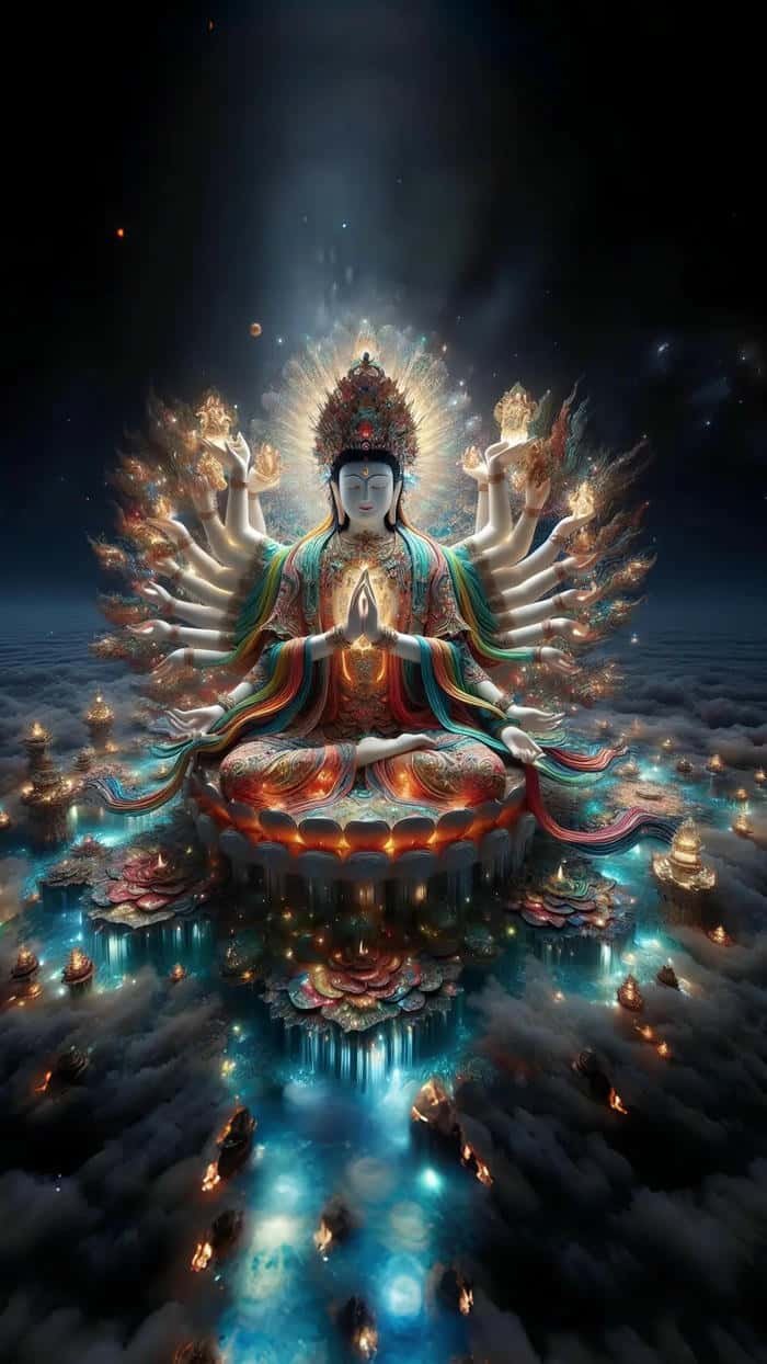 hình Phật nghìn tay thiền định