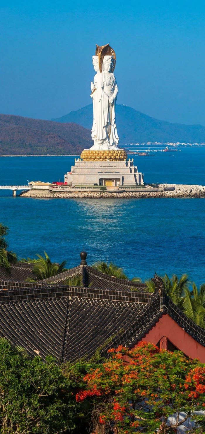 hình Quan Âm ngồi đài sen