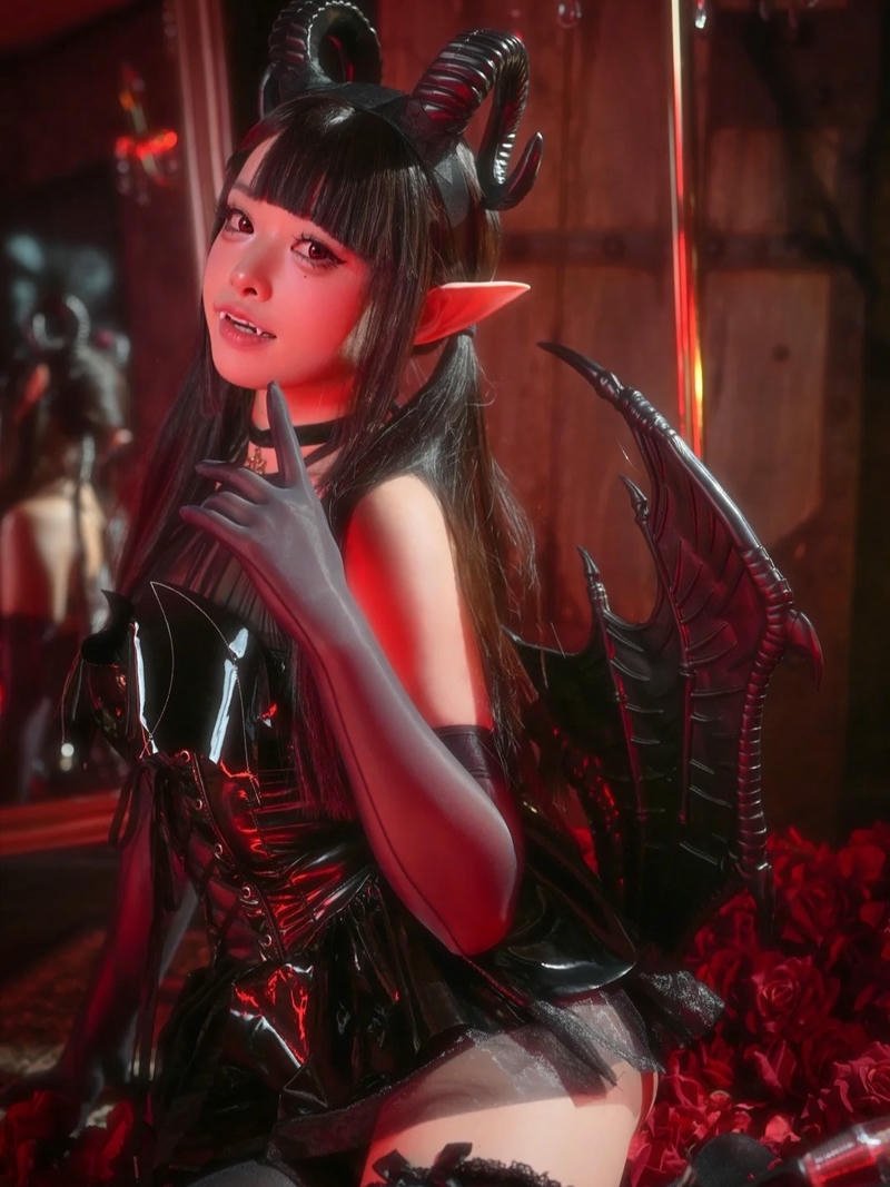 hình ảnh gái xinh cosplay sáng tối