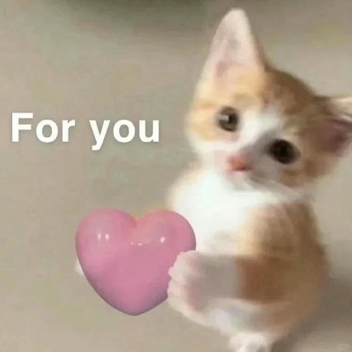 hình meme thả tim đơn giản